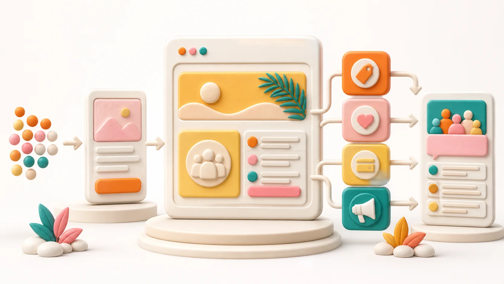 Clay-style membership business system connecting an owned landing page, offer, billing, acquisition, and member community